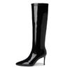 Fashion No Knee High Boots Women Fall Winter 2025 French Pointed Toe High Heel Boots Stiletto Heel