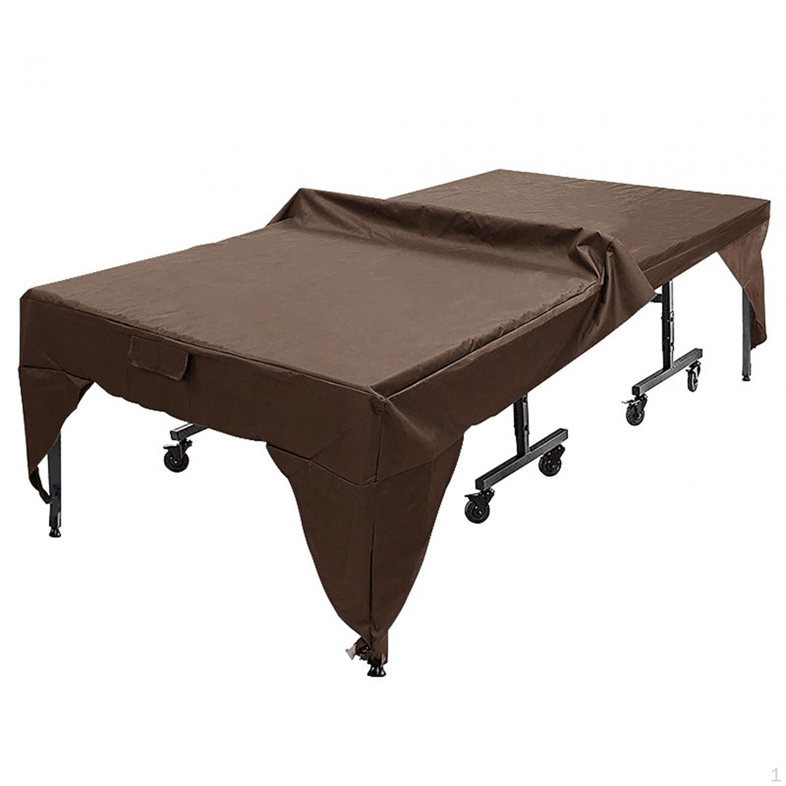 

Чехол для стола для пинг-понга, чехол для настольного тенниса, складной, теннисная скатерть, бильярдный бассейн коричневый