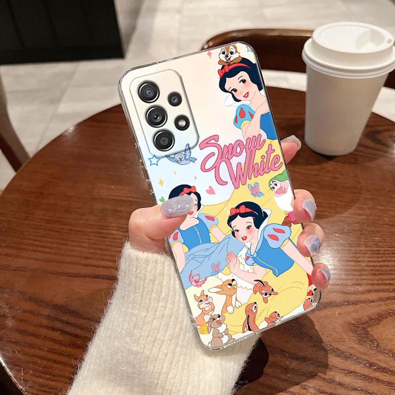 Case For Samsung Galaxy A57 A37 A56 5G A36 Case A55 A54 A35 A26 A07 A17 A16 A06 A34 A15 Cover Disney Princess Jasmine Cinderella