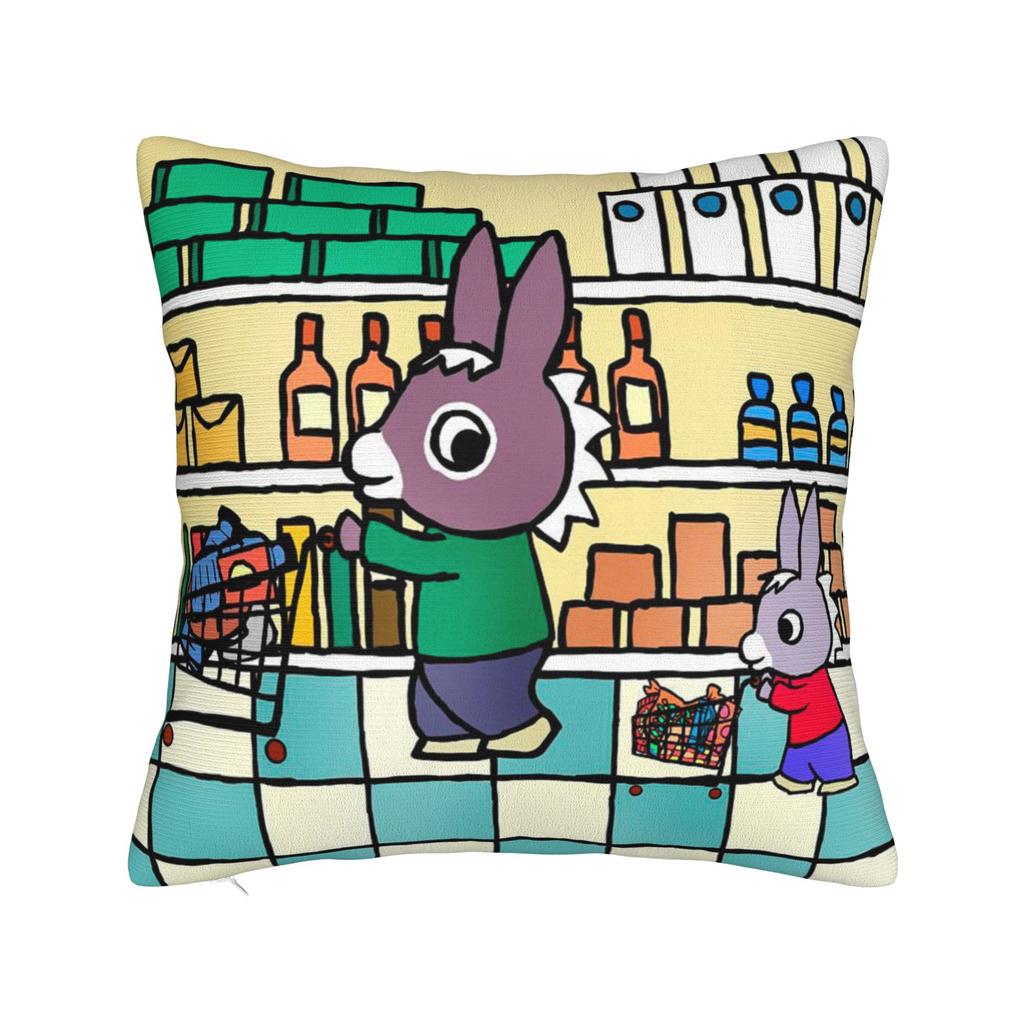 Kawaii Trotro Cartoon Pillowcase Polyester Cushion Cover Decorations Animation Throw Pillow Case Cover Home Zippered 40X40cm