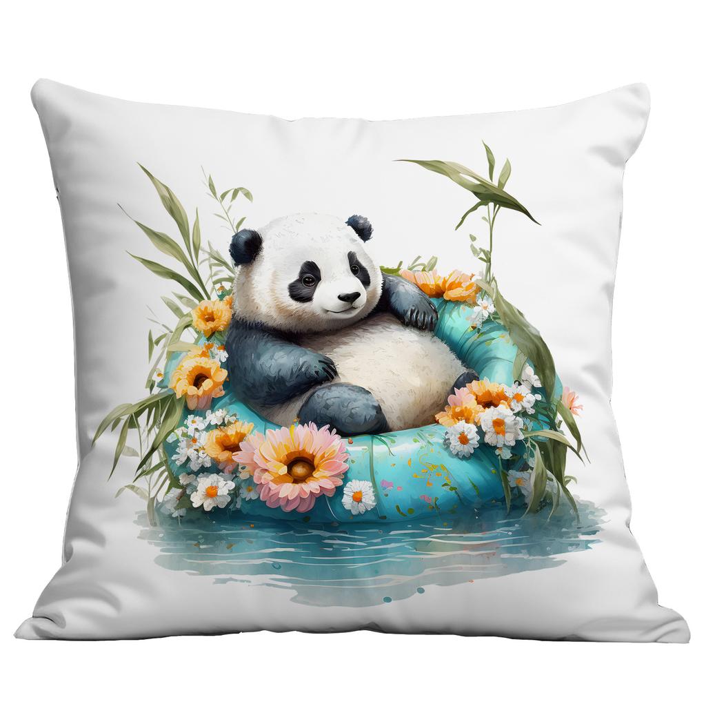 New Cute Cartoon Summer Panda Pillow Case Home Sofa Cushion Pillow Case Decoration