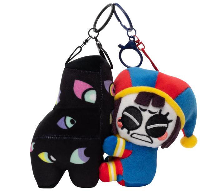 Genuine The Amazing Digital Pomni Plush Toy Soft Stuffed Clown Collectible Merchandise For Animation Fans Home Decor