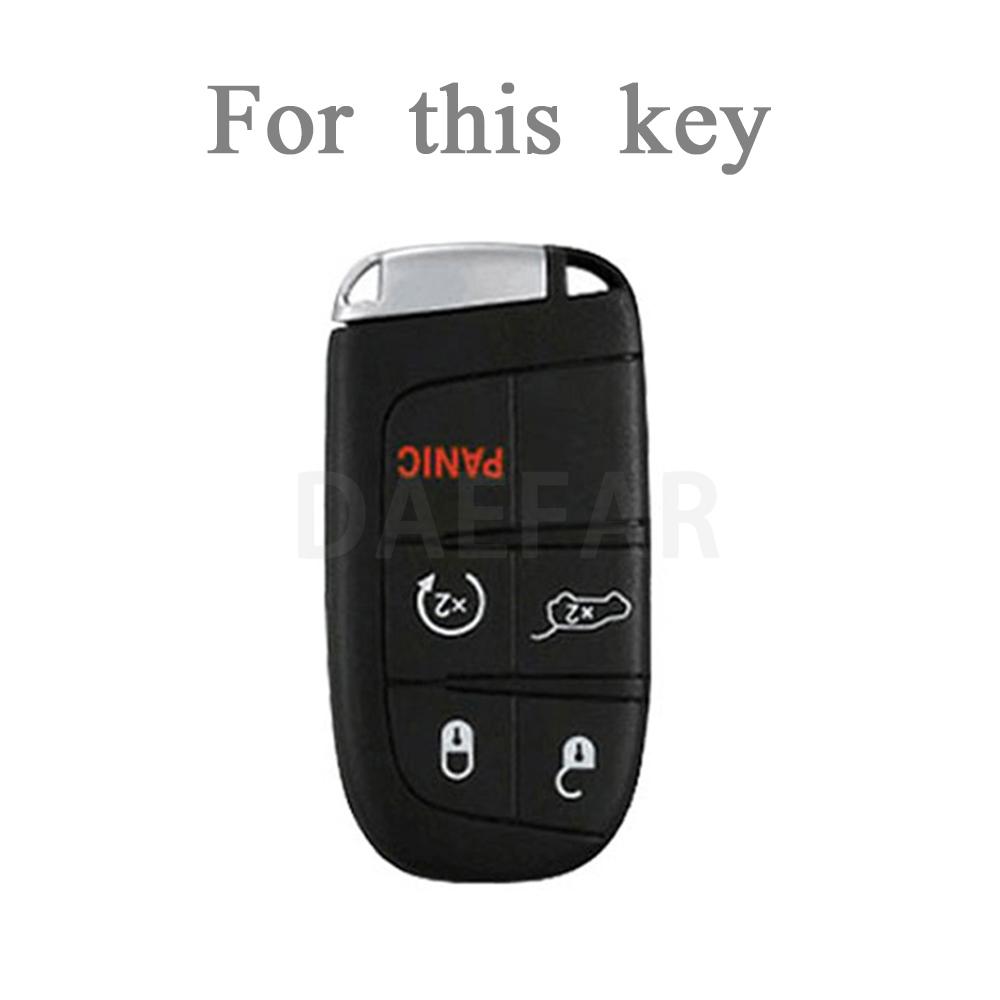 5 Buttons Tpu Smart Auto Key Fob Case Cover For Jeep Cherokee Wrangler Compass Renegade Grand Patriot Grand Keychain