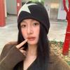 Winter Autumn Warm Knitted Beanies Women Men Y2K Star Pattern Hip Hop Hat Outdoor Cycling Warm Pullover Hat Cold Hat Streetwear