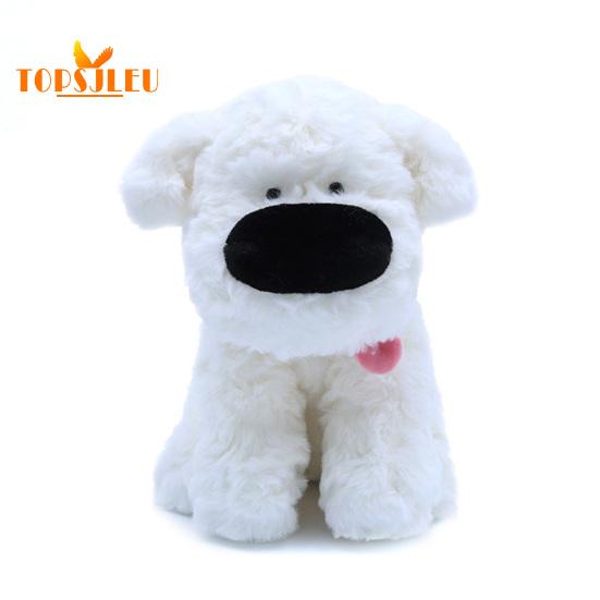 Plyšová hračka s velkým nosem, zatahovací jazyk, roztomilý výraz, plyšový pes, dětský společník, dárek k narozeninám, domácí dekorace