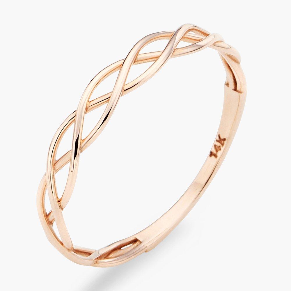 Casagold 14K Wave Flow Ring