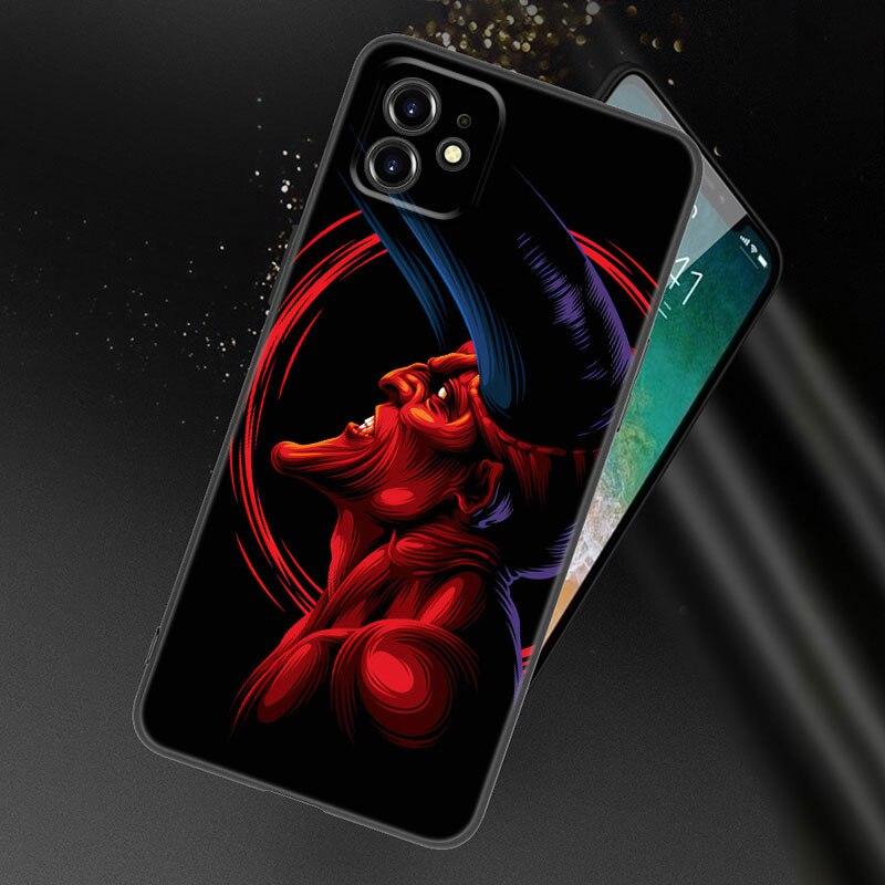 Devil Satan Art Phone Case For Apple iPhone 13 12 Mini 11 Pro XS Max XR X 8 7 6S 6 Plus SE 2022 2020 5S 5 Soft TPU Black Cover