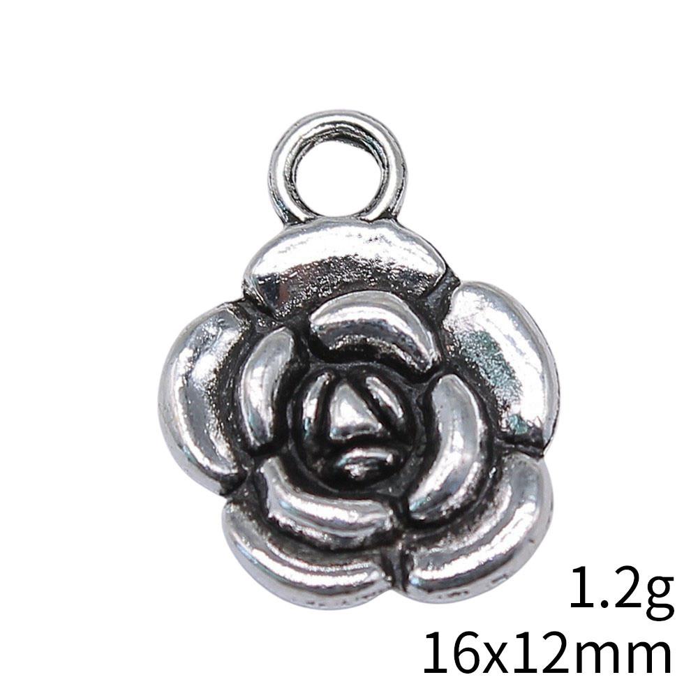 Back To School Bag Charms Rose Lotus Charms Pendant Women's Bags Bracelet Pendant