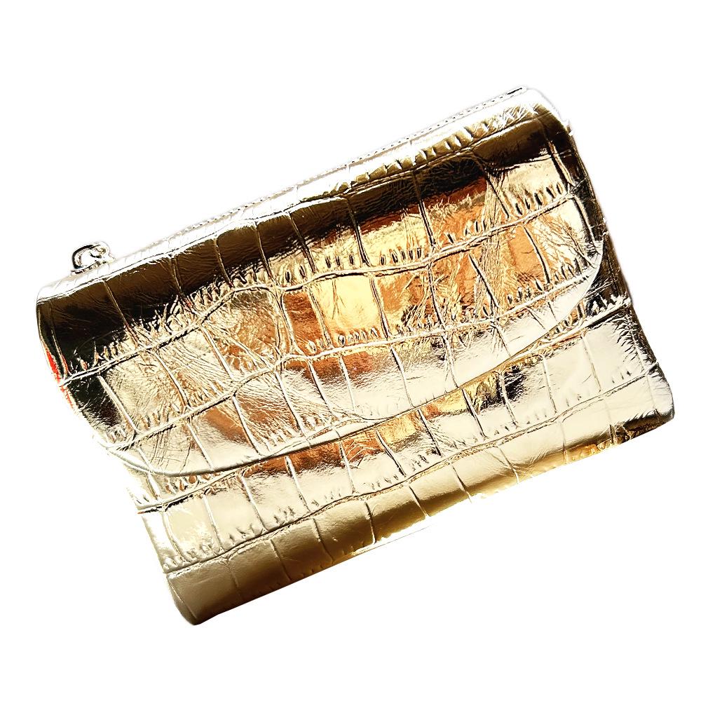 Damen-Clutch aus echtem Leder mit RFID-Schutz: Kurzes Mode-Portemonnaie mit großer Kapazität