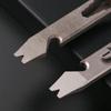 Titanium Alloy Multi-Tool: Outdoor Crowbar, Self-Defense, Bottle Opener, Wrench, EDC Gadget.