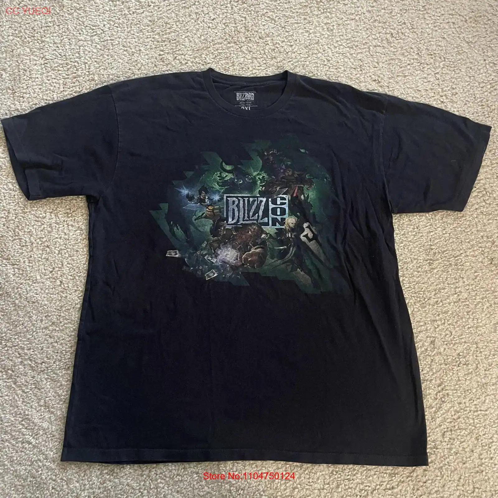 

Blizz Con Adults Black T Shirt ANAHEIM 2015 Size 2XL vintage Washed Breathable homme Top For Everyday Wear Casual graphic 5XL різнокольоровий