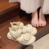 Sports Sandals Women's 2025 New Summer Wear Versatile Flat Sandals with Skirts Velcro Beach Roman Shoes