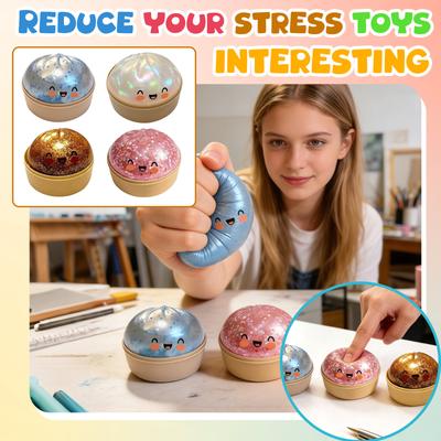 3er-Set Squishy Brötchen Spielzeug Weicher PU-Schaum Langsam aufsteigend Stressabbau Sensorisches Fidget Spielzeug für Kinder und Erwachsene Sammlerstück Squish Spielzeug