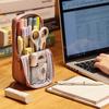 Double-layer Pen Storage Bag Simple Student Stationary Boxes Folding Pencil Case  Children