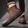 Autumn/ Winter Genuine Leather Men Shoes Waterproof Outdoor Men Boots Comfortable Men Walking Hiking Boots