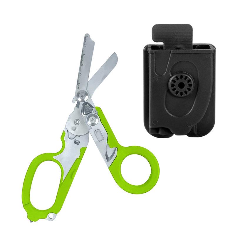 Forbici Raptor in Acciaio Inossidabile 420HC, Pinze Tattiche Multifunzione con Custodia in Kydex