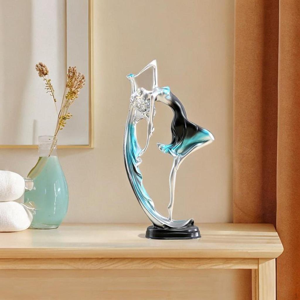 Ballet Dance Girl Statue Dancer Sculpture Ornament Harzkunst Figure for Home