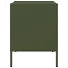Nightstands 2 Pcs Olive Green 36 X 39 X 50.5 Cm Steel