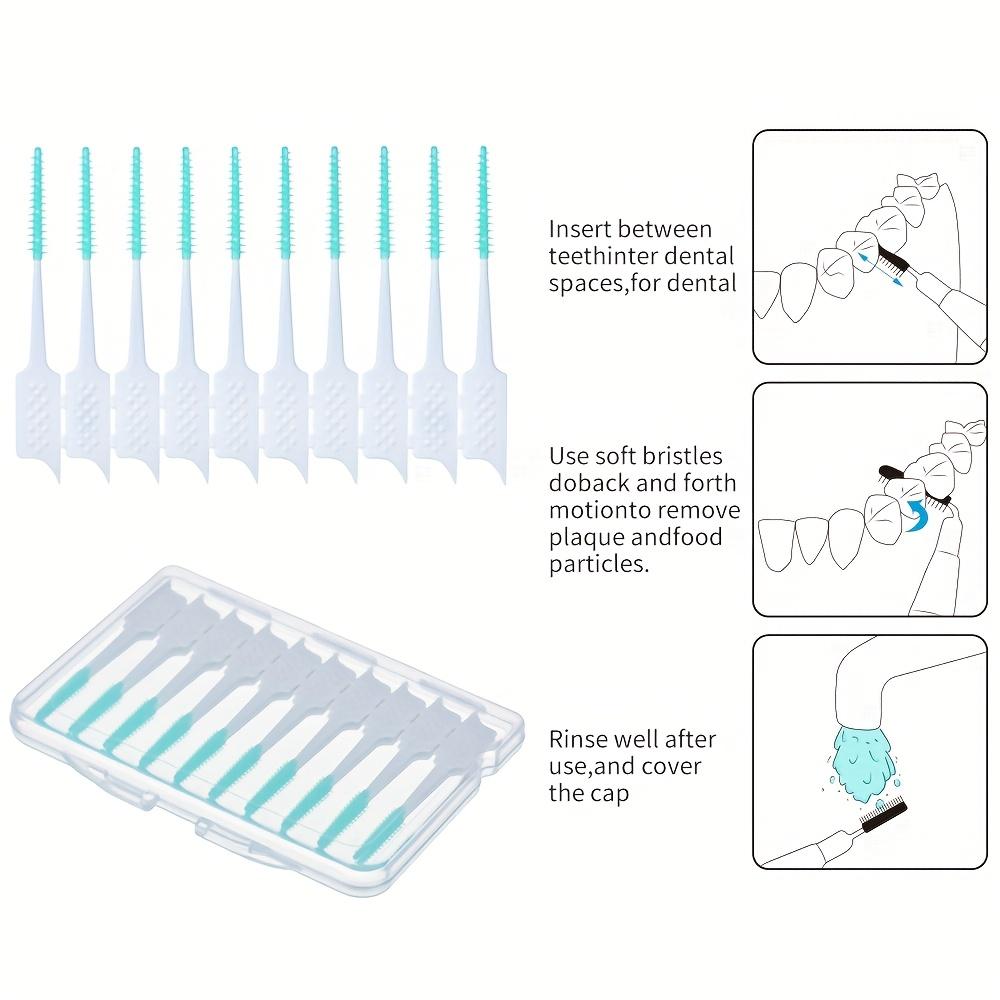 40/200 Soft Glue Interdental Brush, Straight Interdental Brush, Orthodontic Correction Interdental Brush, Disposable Toothbrush