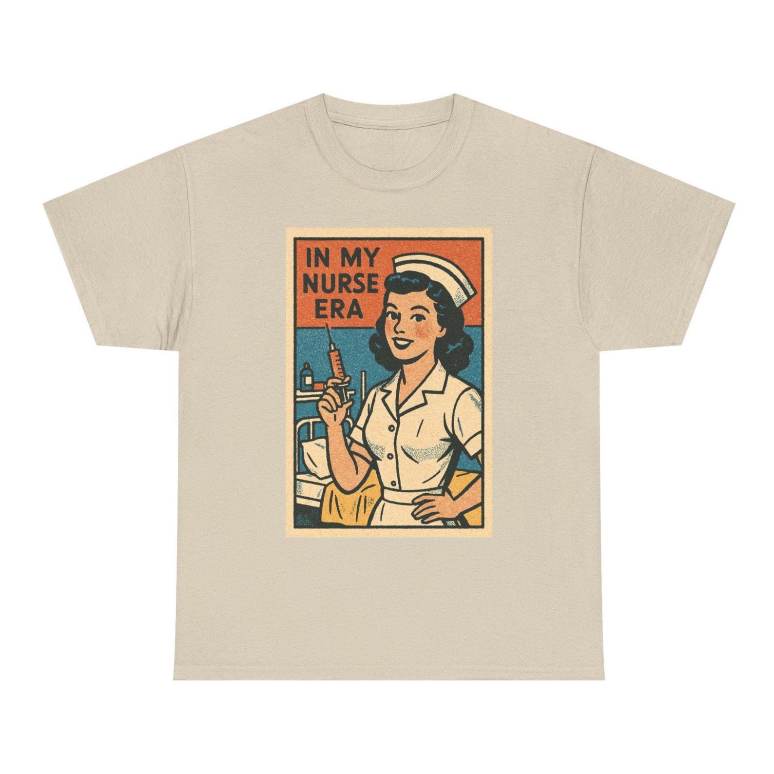 In My Nurse Era T-Shirt: Retro Comic Style Graphic Tee M