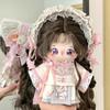 niannyyhouse 20cm Plush Ancient Style Hanfu Cotton Doll Outfit Clothes, Headgear, Coat, Skirt, (A1)