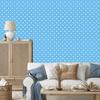 Hearts Wallpaper Azure and White 50x1000