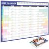 Multicolor Layout 2027 Yearly Planner Paper Annual Planning Chart  Home Office Planning
