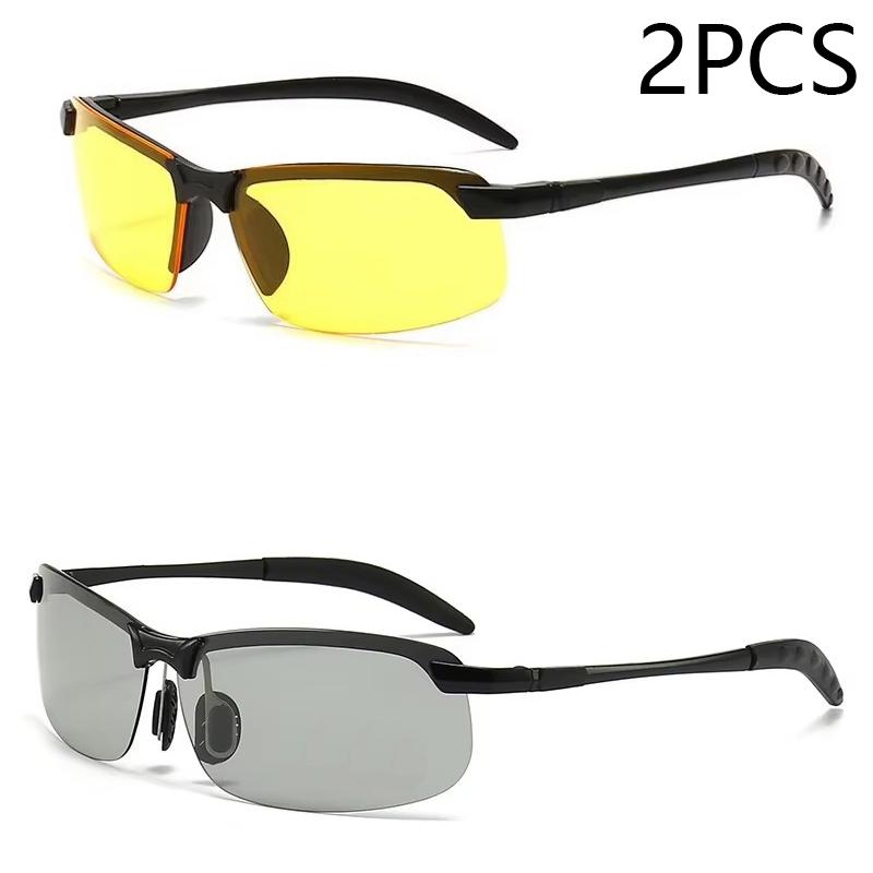 Pochromic Men's Sunglasses Men Driving Polarized Sun Glasses Male Outdoor Sports Cycling Night Vision Eyewear UV400 Goggles