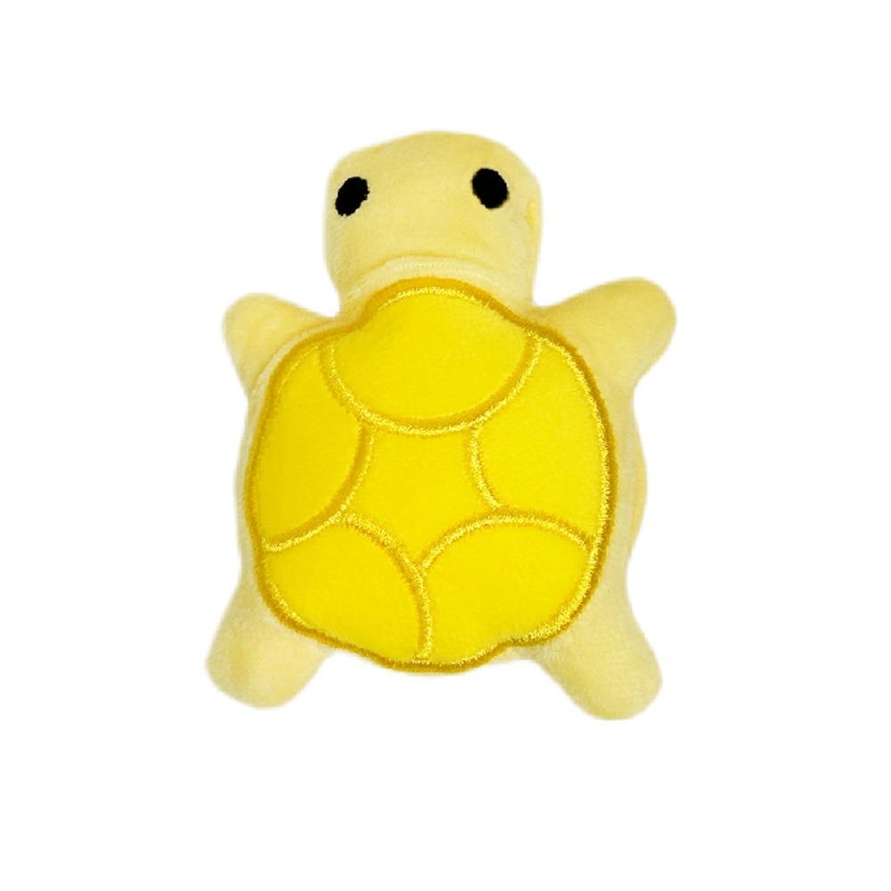 

Soft Fleece Turtle Dog Toy Fun Play Interactive Vocalization Pet Toy Bite Resistant Mini Squeaky Puppy Toy Cat & Dog жовтий