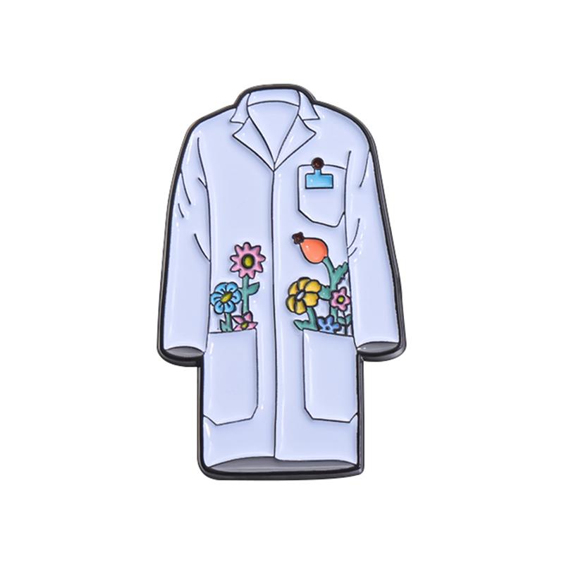 Cartoon Animal Doctor Enamel Pins Trust Me I'M A Ducktor Funny Medical Cat Stethoscope Brooches Lapel Badge Jewelry Gifts