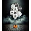 Balloon Ø 23cm - Halloween - White, Black - Pack of 10
