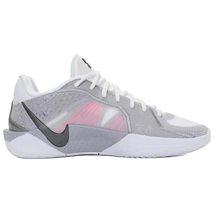 Новые женские баскетбольные кроссовки Nike Sabrina 2 с низким верхом, противоскользящие, износостойкие, серые, розовые FZ1517-100