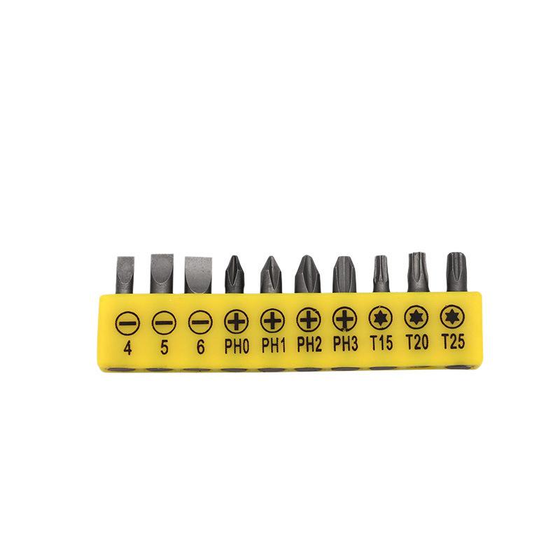 7-Shaped L-Type Dual-Head Socket Wrench with 6.35mm Air Screwdriver Bit Extension