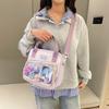 New cute versatile portable pain bag Japanese two-dimensional transparent female student shoulder messenger bag casual bag