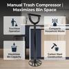 Manual Trash Compressor Multi Purpose Touchless Metal Garbage Compressor for Kitchen Trash Can