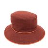 Fashion Accessories Hat Linen Bordeaux Based