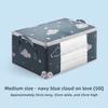 Cubic Fabric Storage Bag For Comforters And Clothes With Dustproof Design For Bedroom Organization