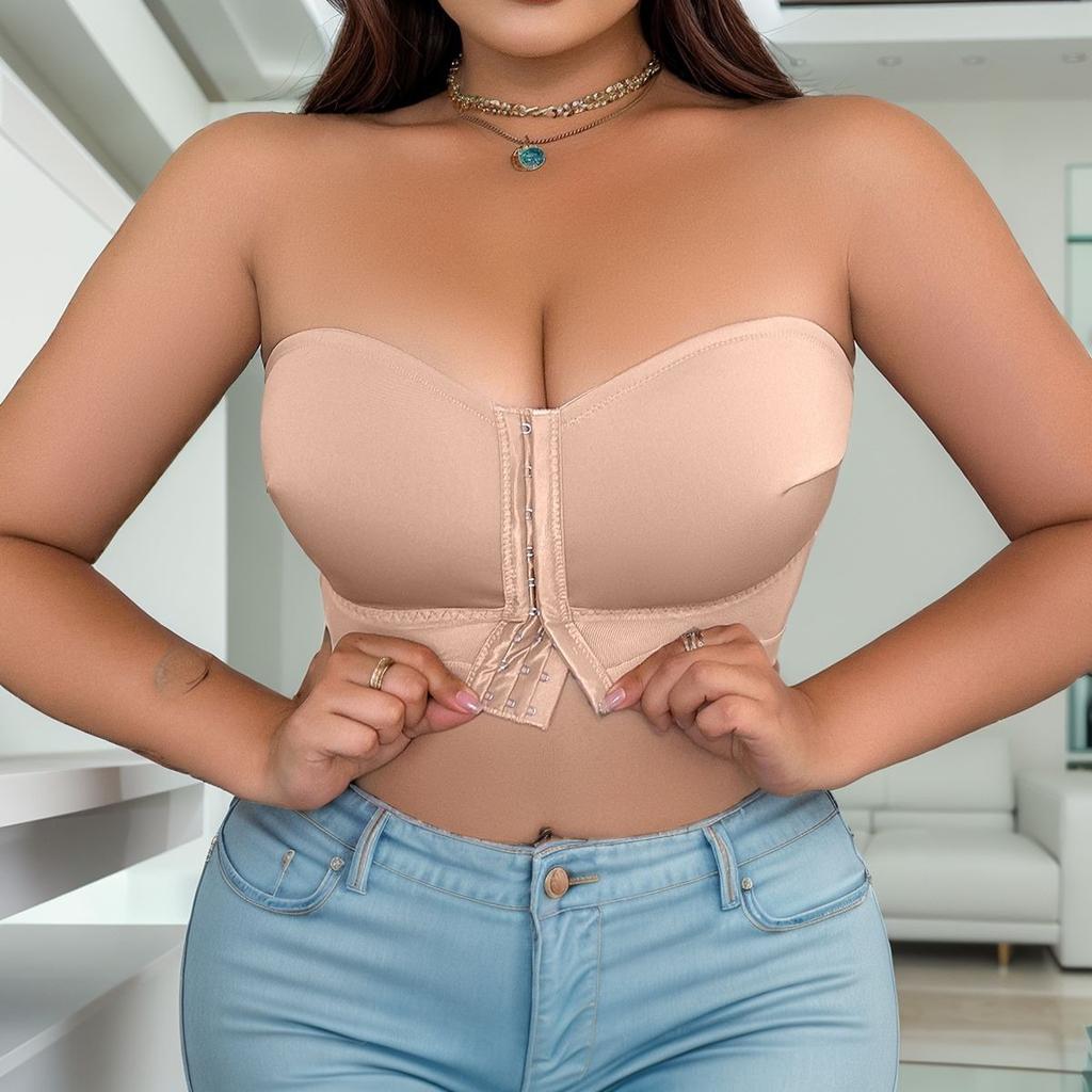 Sexy Six-breasted Tube Top for Women New Style for Hot Girls Gathered No Steel Ring Wrapped Chest Bottoming Bra for Outer Wear