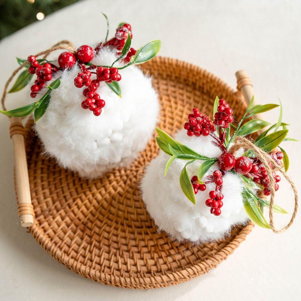 6/8/10/12CM Sparkling Golden Christmas Balls Foam Christmas Tree Hanging Ornaments Photo Prop