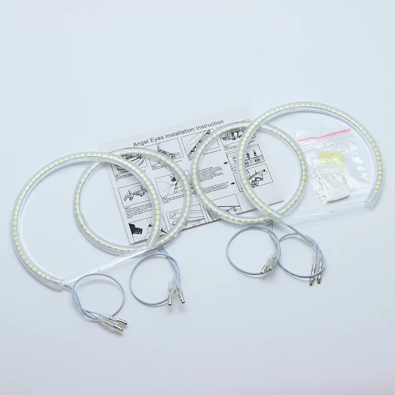 high quality DRL Angel Eyes LED RGB CCFL SMD headlight 4 ring set For BMW X5 e70 2007 2008 2009 2010 2011 2012 2013 accessories