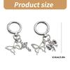 Elegant Alloy Butterfly Bows Charm Phone Charm Women's Accessory Bag Pendant Handbag Ornament Keyring for Ladies
