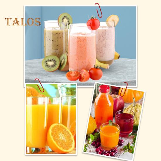 Langsamer Kau-Entsafter mit leistungsstarkem Motor, 18.000 U/min, Hochgeschwindigkeit, Ein-Klick-Bedienung, Entsafter