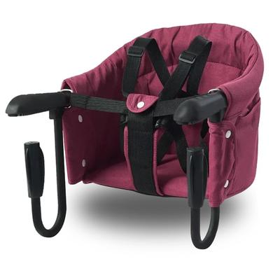 Laiqianle Folding Baby Chair, Table Chair, Baby Chair, Dining Table, for Home, Dining Out, and Travel, Ideal for Children 6 Months To 3 Years Old (Red