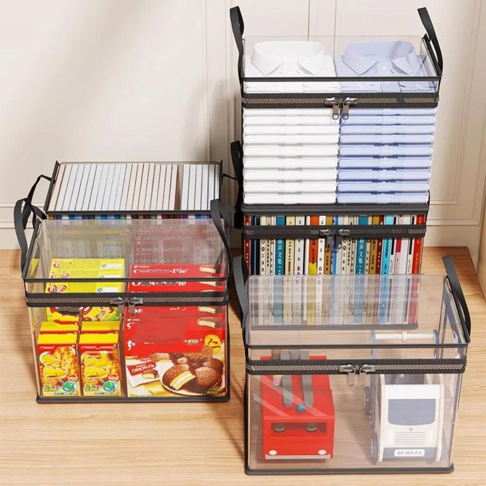 Clear Doll Organizing Bag PVC Plush Toy Storage Bag Dustproof Stuffed Toy Storage Box Home