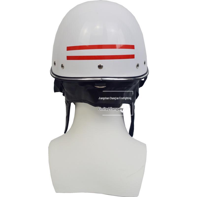 White Flame Retardant Firefighter Safety Helmet for Emergency Rescue and Disaster Reduction