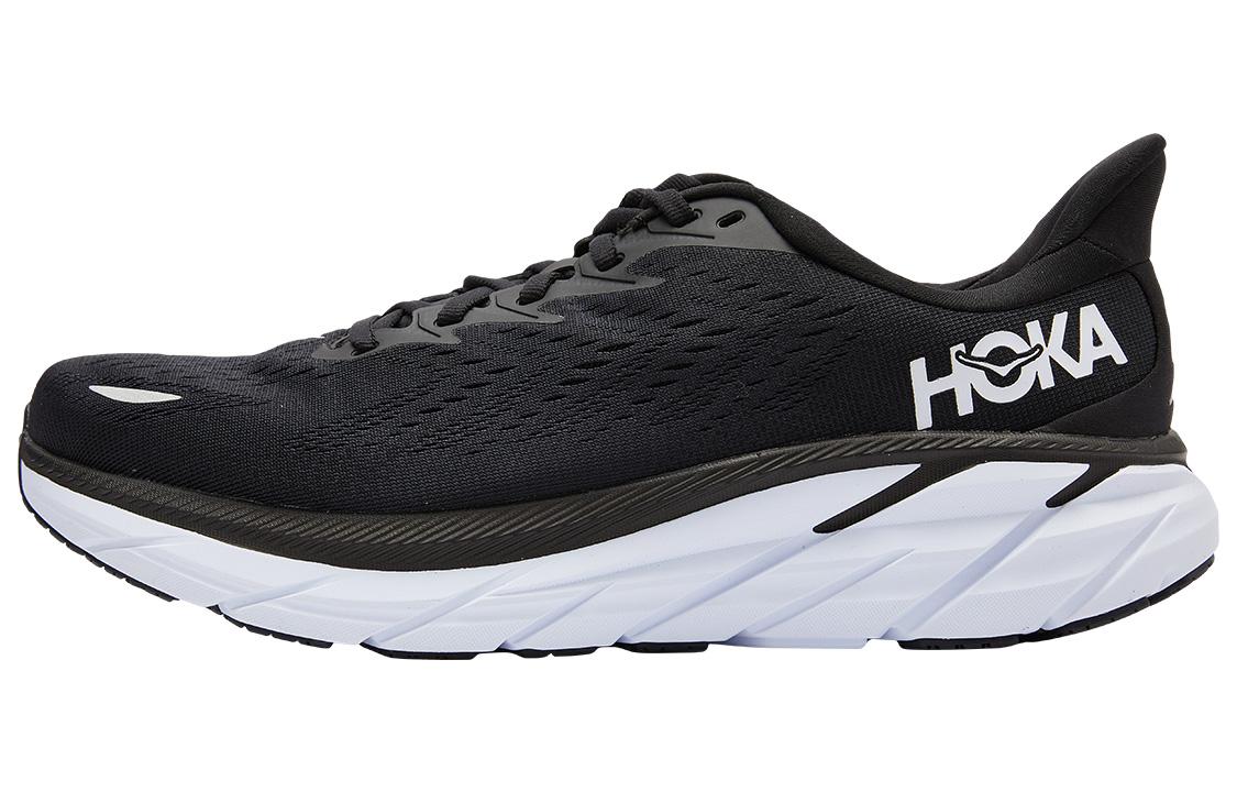 HOKA ONE ONE Clifton 8 Черный Белый Широкие 1121374-BWHT 45