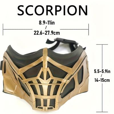 Realistic Scorpion Warrior Latex Mask 2 Styles Halloween Cosplay Full Face Mask for Party Rave LARP Stage Performance Movie Prop