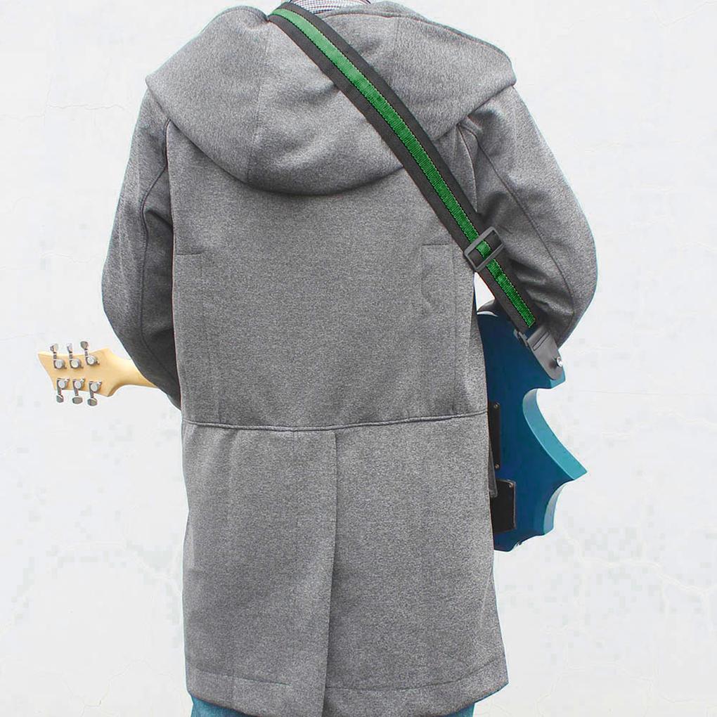 Durable Adjustable Nylon Vintage Stripes Acoustic Electric Guitar Strap Woven Fabrics Ends Strap