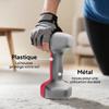 Hexagonal Dumbbells Set of 3, 2 X 1 Kg, 2 X 3 Kg, 2 X 5 Kg, Stand, Non-Slip Handles