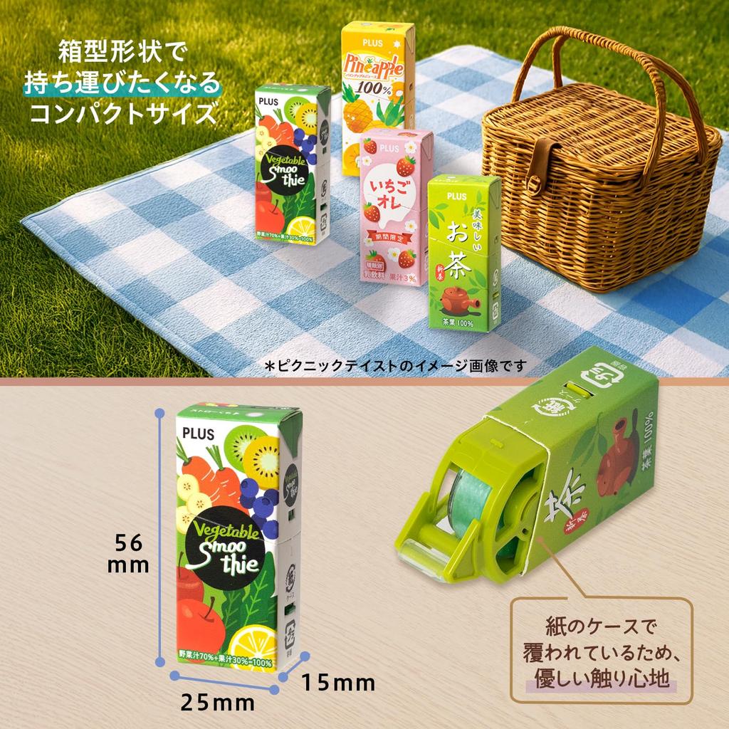 PLUS Tape Glue NORINO Paper Case Tape Glue, 4 Design Assortment